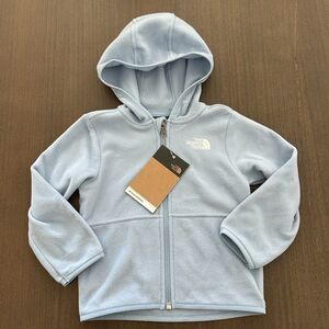 The North Face Baby Glacier Full Zip Hoodie Light Blue NEW with Tags! 24 Months